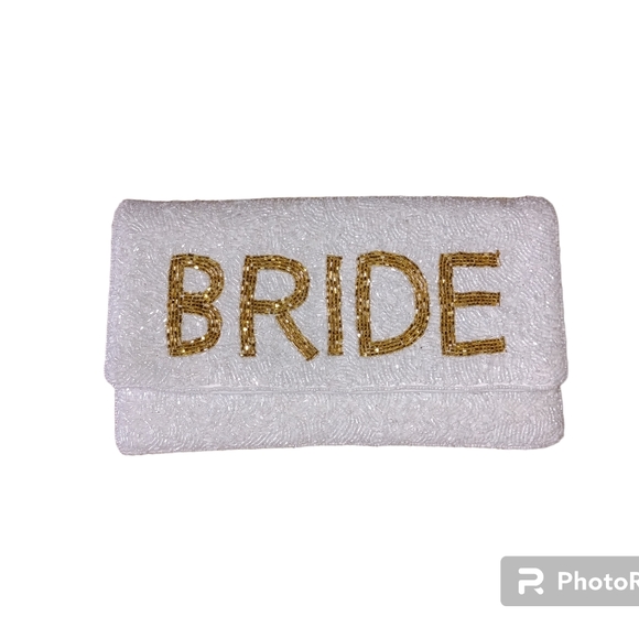 Bride Beaded Clutch - Picture 1 of 6